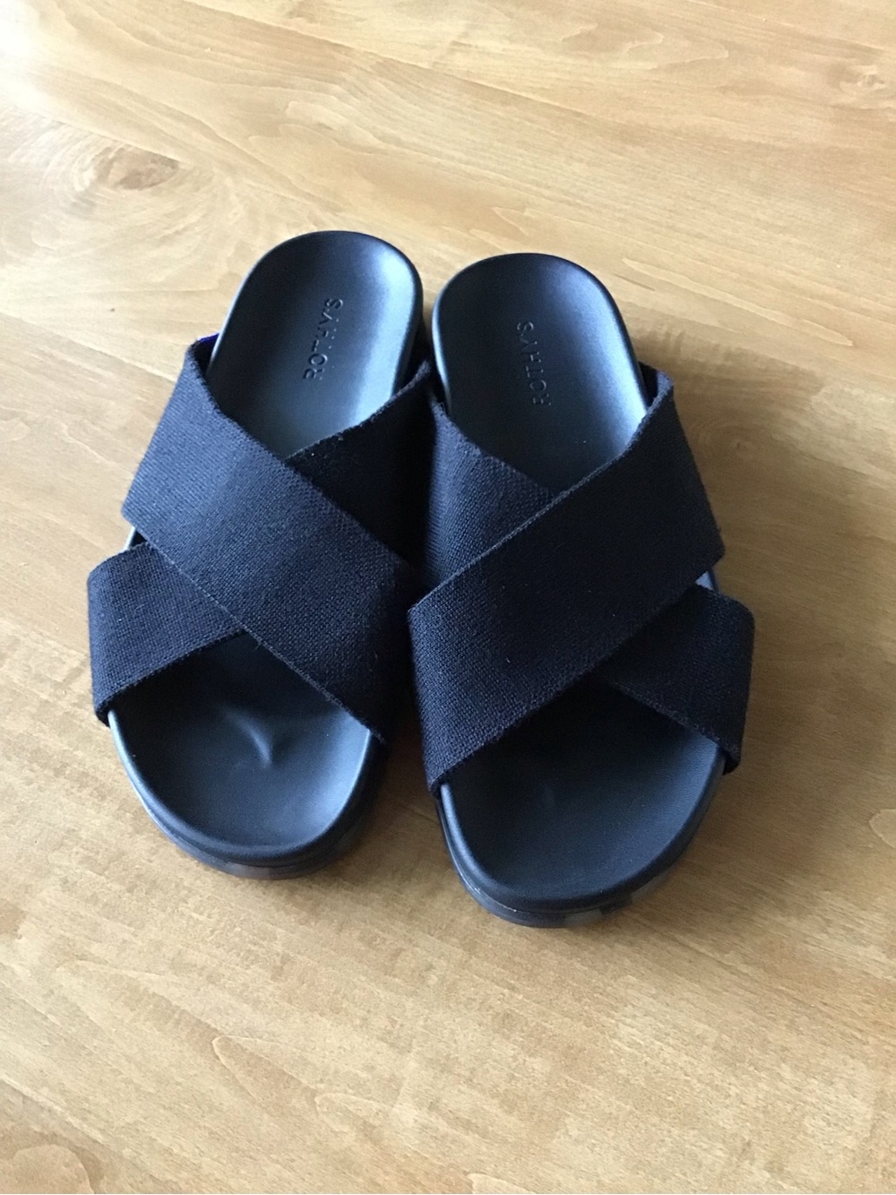 Rothy's Weekend Cross-Strap Slide Sandals